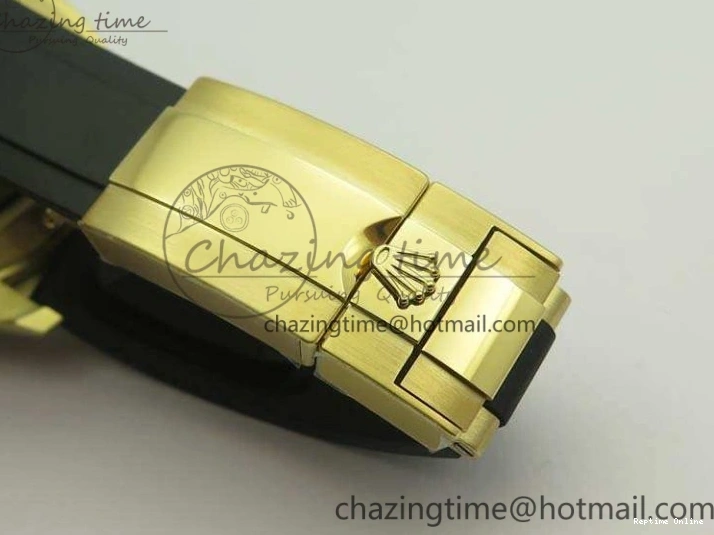 0109 Tailored Daytona 116518 LN YG ARF 1:1 Best Edition Black Dial On Rubber Strap A4130 Super Clone 3479